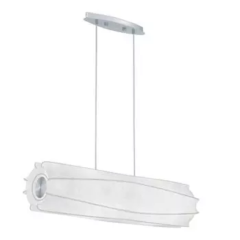 Подвесной светильник RGB LED, хром, абажур Cocoon белый L 79,5 см etc-shop