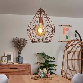 Подвесной светильник »Руда« из стали в медном цвете hofstein