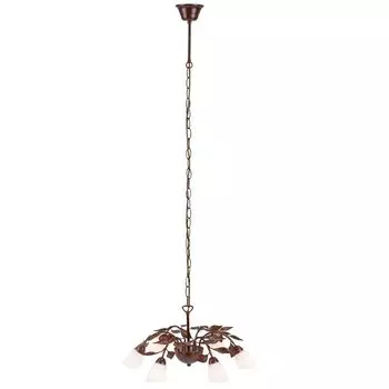 Подвесной светильник, ржавчина, дизайн листьев, 45 см etc-shop, белый