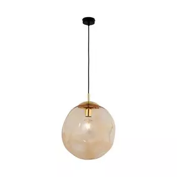 Подвесной светильник с шаровым абажуром из стекла 40 см в золотом подвесном светильнике для столовой Licht-Erlebnisse