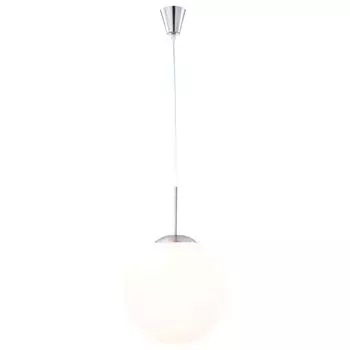 Подвесной светильник, сферическая форма, стекло, металл, D 30см. Globo Lighting, белый