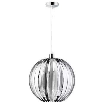 Подвесной светильник, шаровой дизайн, хром, H 150 см etc-shop, серебро