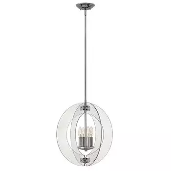 Подвесной светильник Solstrice, полированный хром, 48 см Elstead Lighting, белый