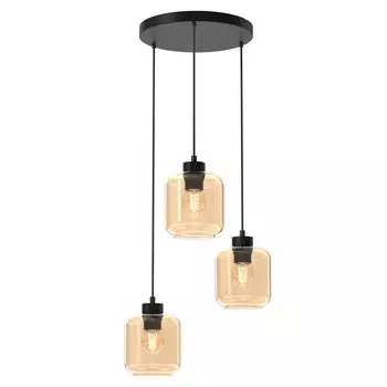 Подвесной светильник Sombra Amber 3Xe27, потолочный светильник, потолочный светильник, подвесной светильник Milagro, желтый