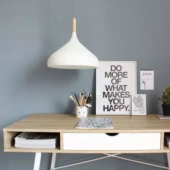 Подвесной светильник Steinhauer Bjorr 1-лампочка белый матовый 33x33см