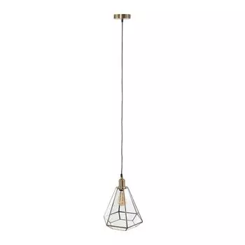 Подвесной светильник Steinhauer Pimpernel 1 лампа матовая бронза/прозрачное стекло 26x26см