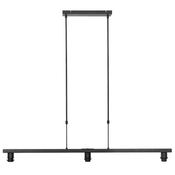 Подвесной светильник Steinhauer Stang 3-лампочки черный матовый 120x10см