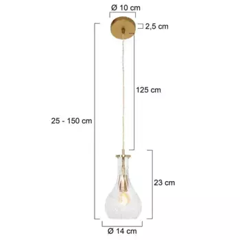 Подвесной светильник Steinhauer, золотой
