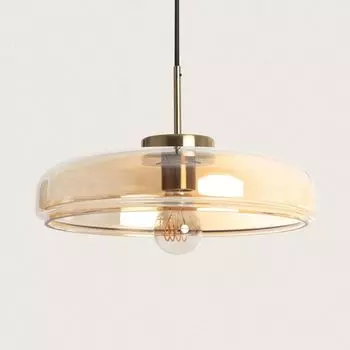 Подвесной светильник стеклянный Hipo Gold LEDKIA, золото