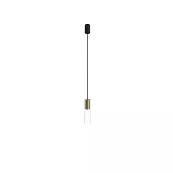 Подвесной светильник стеклянный латунный цилиндр 6,5см E27 круглый подвесной светильник TORRY для обеденного стола и кухни Licht-Erlebnisse