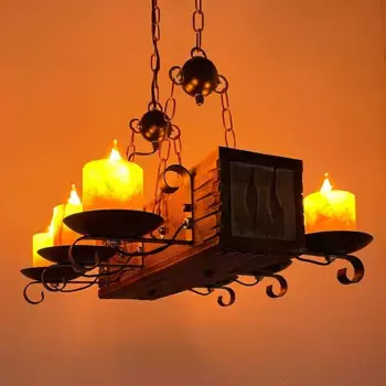 Подвесной светильник TIBU, коричневый