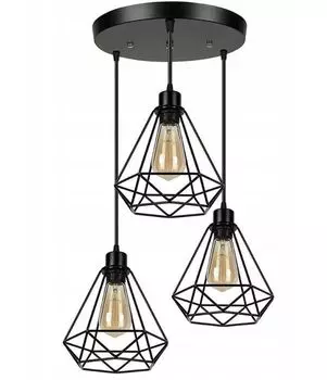 Подвесной светильник Toollight 180986A Reno Black E27 Toolight, черный