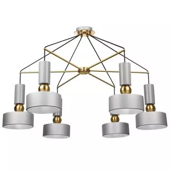 Подвесной светильник Toollight App661 Металл Серый Золото 6 Источник света E27 80X80X130Cm Toolight