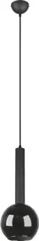 Подвесной светильник TRIO Leuchten "Clayton" на 1 лампочку 20,0 см, Высота: 150,0 см., черный матовый