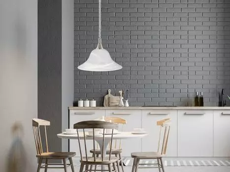 Подвесной светильник Trio Pull 1xE27 макс.60Вт стекло алебастр белый