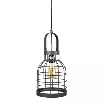 Подвесной светильник Ведро Маленькое 20см. Черный urban interiors