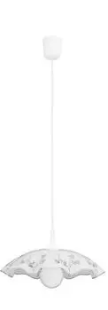 Подвесной светильник Vino из пластика стекло белый/белый узор 40см Rabalux