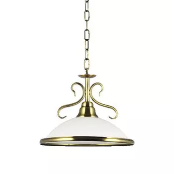 Подвесной светильник VIOLA 1xE27/40Вт 30см золотистая латунь/белый с регулировкой яркости Prezent