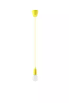 Подвесной светильник в стиле ретро, желтый, регулируемый до 90 см, универсальный для E27 NESSA, подвесной светильник для кухни, молодежной комнаты Licht-Erlebnisse