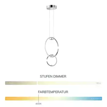 Подвесной светильник Wofi, серебряный