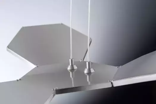 Подвесной светильник Wofi, серебряный