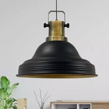 Подвесной светильник вяз 30 см - черный Bamyum