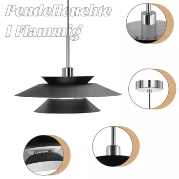 Подвесной светильник ZMH, черный