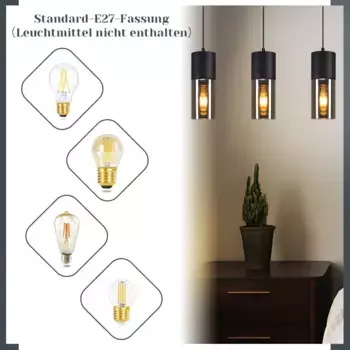 Подвесной светильник ZMH, черный