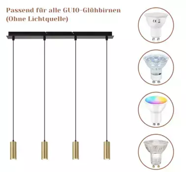 Подвесной светильник ZMH, черный