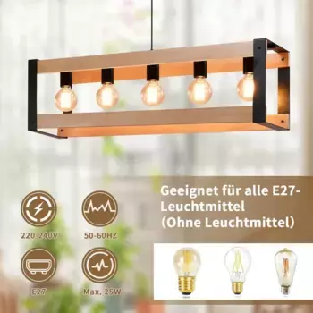 Подвесной светильник ZMH, черный