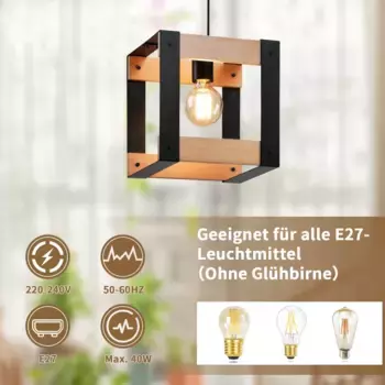 Подвесной светильник ZMH, черный