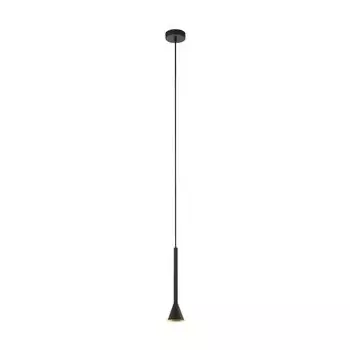 Подвесной светодиодный светильник Eglo Cortaderas в черном и золотом цвете 1x 5W GU10, черный