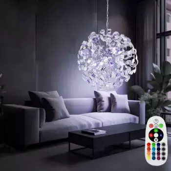 Подвесной светодиодный светильник Globo Lighting, серебряный