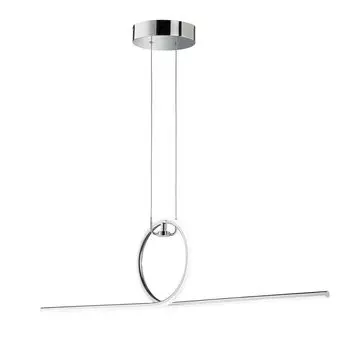 Подвесной светодиодный светильник, хром, L 112,5 см etc-shop, серебро