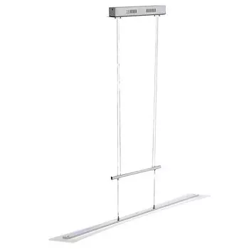Подвесной светодиодный светильник, хром, сатинированная отделка, регулируется по высоте, длина 98,5 см. etc-shop, серебро