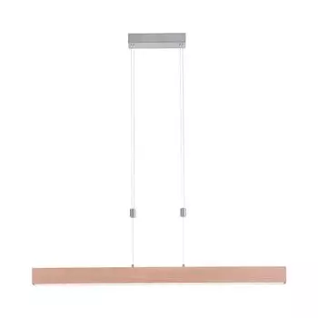 Подвесной светодиодный светильник, имитация дерева, сенсорный диммер, CCT, H 160см etc-shop, коричневый