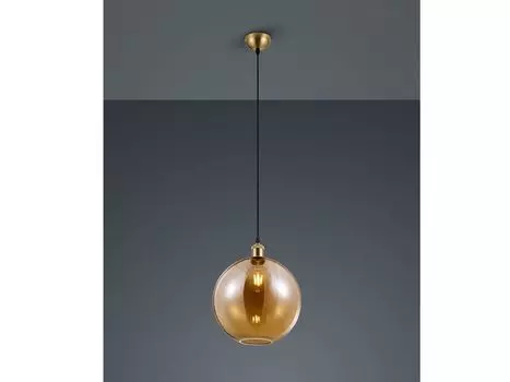 Подвесной светодиодный светильник с 1 пламенем, абажур 30см янтарного цвета - для настольных ламп Reality Leuchten