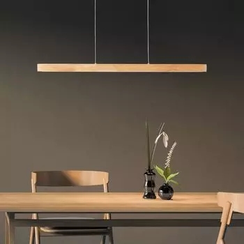 Подвесной светодиодный светильник, с регулировкой яркости, 110 x 80 см, 1300 лм, сосна/металл Lightbox