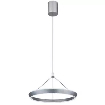 Подвесной светодиодный светильник, серый металл, регулируемый по высоте, Г 50 см. Globo Lighting