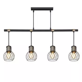 Подвесной светодиодный светильник, сетка, золотой, L 87 см etc-shop, черный