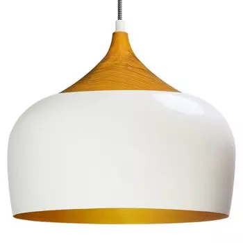 Подвесные светильники Металлическая лампа Цвет белого дерева Потолочный светильник Винтажный промышленный светильник Bamyum, белый