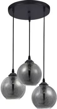 Подвесные светильники Nova Luce "ADELINA", 3 лампочки, лампа E27 | без лампочек, без освещения 30,00 см, Высота: 120 см, черный