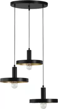 Подвесные светильники Nova Luce "GARNI", 3 лампочки, лампа E27 | без лампочек, без освещения 56,00 см, Высота: 120 см, черный