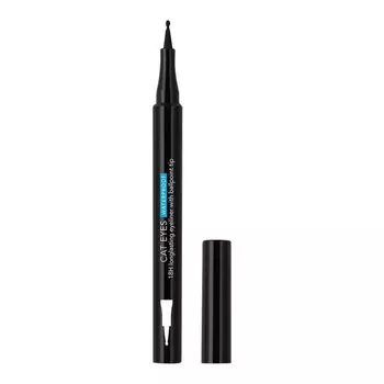 Подводка для глаз Douglas Collection 18h Longlasting Eyeliner with Ballpoint Tip Waterproof, Cat Eyes 1 Black / 1 Stk.
