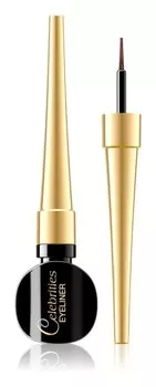 Подводка для глаз Eveline Cosmetics Celebrities, оттенок Brown 6 мл