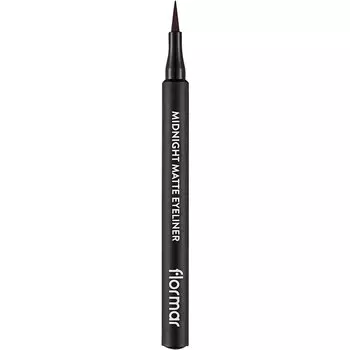 Подводка для глаз Flormar Midnight Matte Eyeliner, 02 Brown / 1 ml