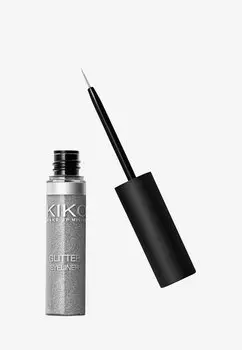 Подводка для глаз GLITTER EYELINER KIKO Milano, цвет 02 silver