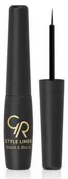 Подводка для глаз Golden Rose Style Black & Black