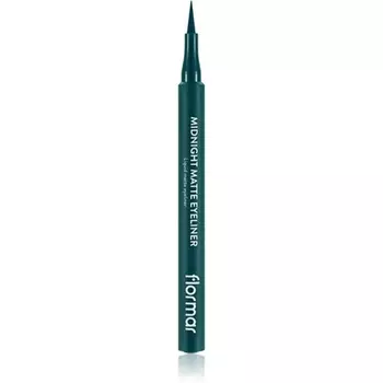 Подводка для глаз Midnight Matte Eyeliner в зеленом цвете - 1 мл Flormar