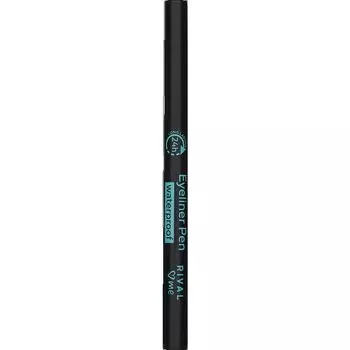 Подводка для глаз Pen 02 черная водостойкая RIVAL loves me, 1 шт.